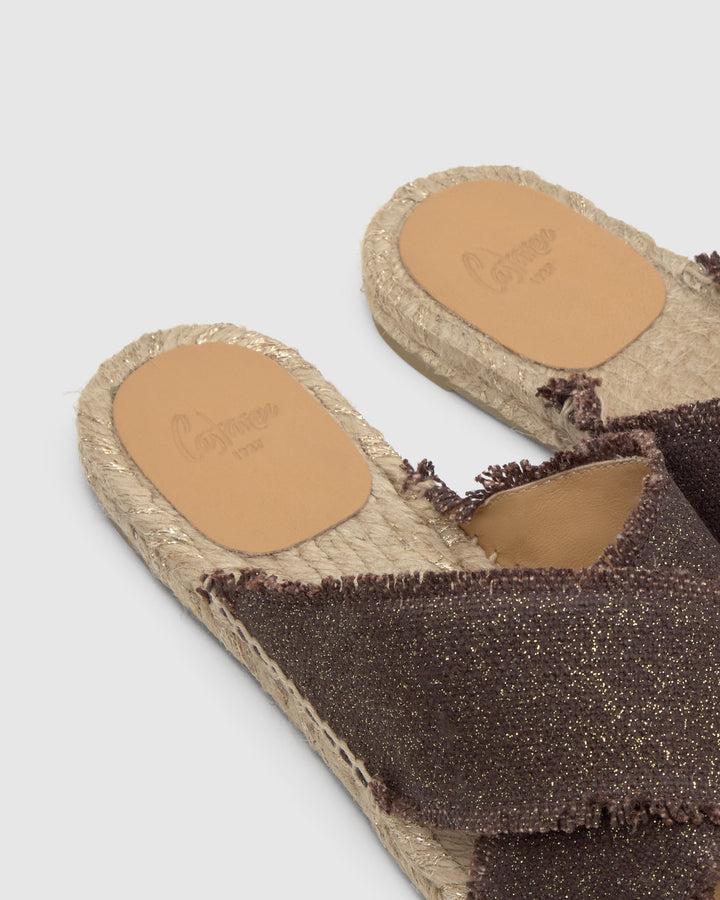 Castañer Alpargata de Mujer estilo Sandalia con Plana de 2cm de altura | Castañer Superdescuento