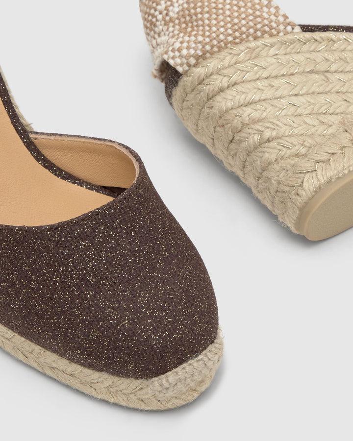 Castañer Calzado de Mujer estilo Pala Talon con Cuña de 9cm de altura | Castañer Liquidación