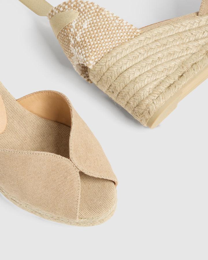 Castañer ALPARGATA BILINA SANDALIA SAND CUÑA MUJER | CASTAÑER – Castañer Tienda de fábrica