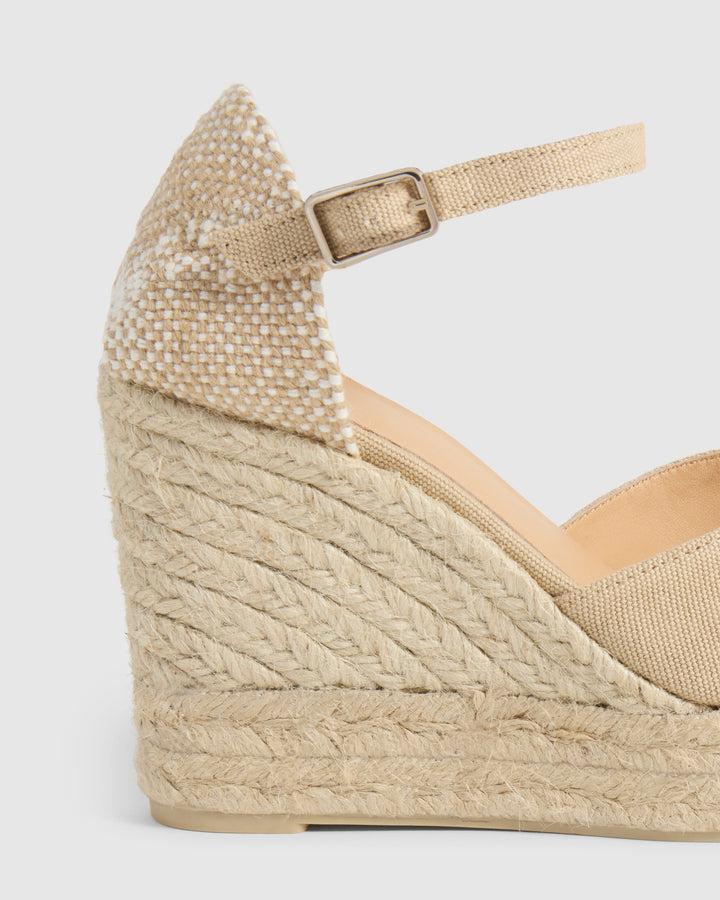 Castañer CASTAÑER SANDALIAS CUÑA BIANCA SAND MUJER – Castañer Limitado a 3 días