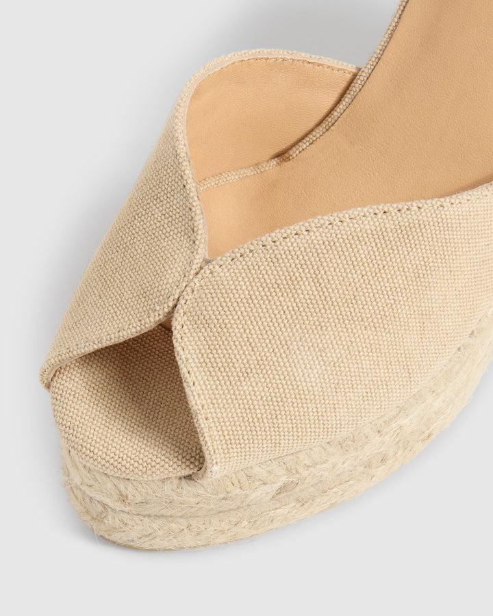 Castañer CASTAÑER SANDALIAS CUÑA BIANCA SAND MUJER – Castañer Limitado a 3 días