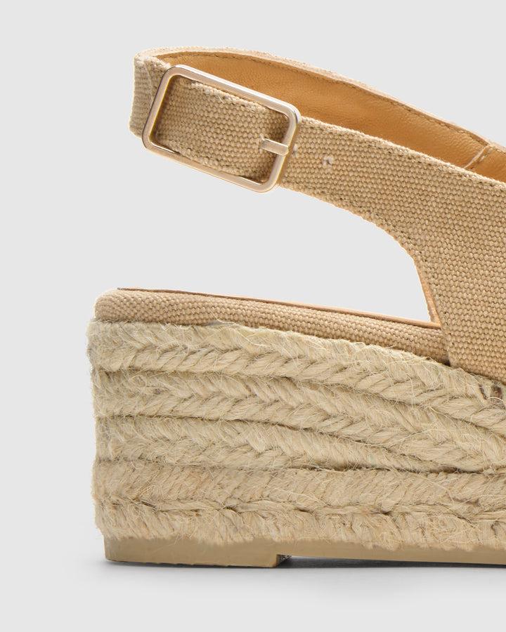 Castañer Calzado de Mujer estilo Peep Toe con Cuña de 5cm de altura | Castañer Precios de Black Friday