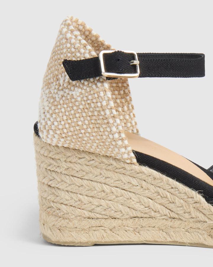 Castañer CASTAÑER ALPARGATAS CUÑA CHIARITA NEGRO MUJER – Castañer Oferta exclusiva