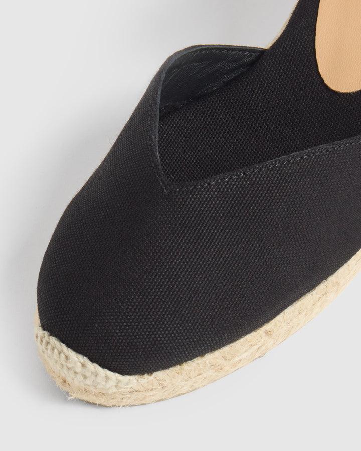Castañer CASTAÑER ALPARGATAS CUÑA CHIARITA NEGRO MUJER – Castañer Oferta exclusiva