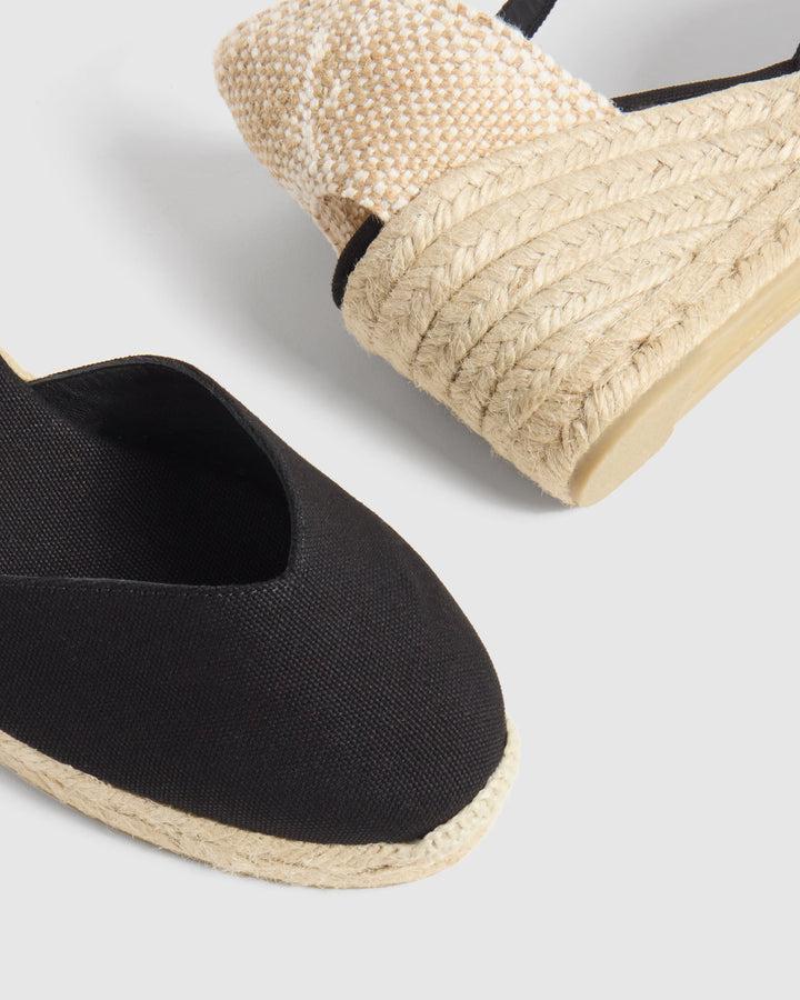 Castañer CASTAÑER ALPARGATAS CUÑA CHIARITA NEGRO MUJER – Castañer Oferta exclusiva