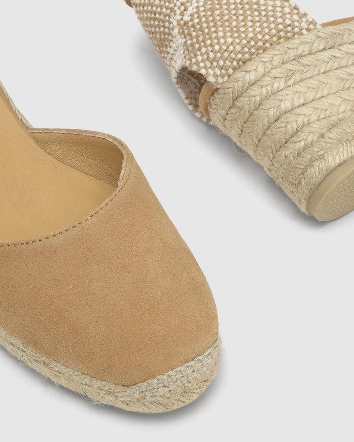 Castañer Calzado de Mujer estilo Pala Talon con Cuña de 7cm de altura | Castañer Última moda