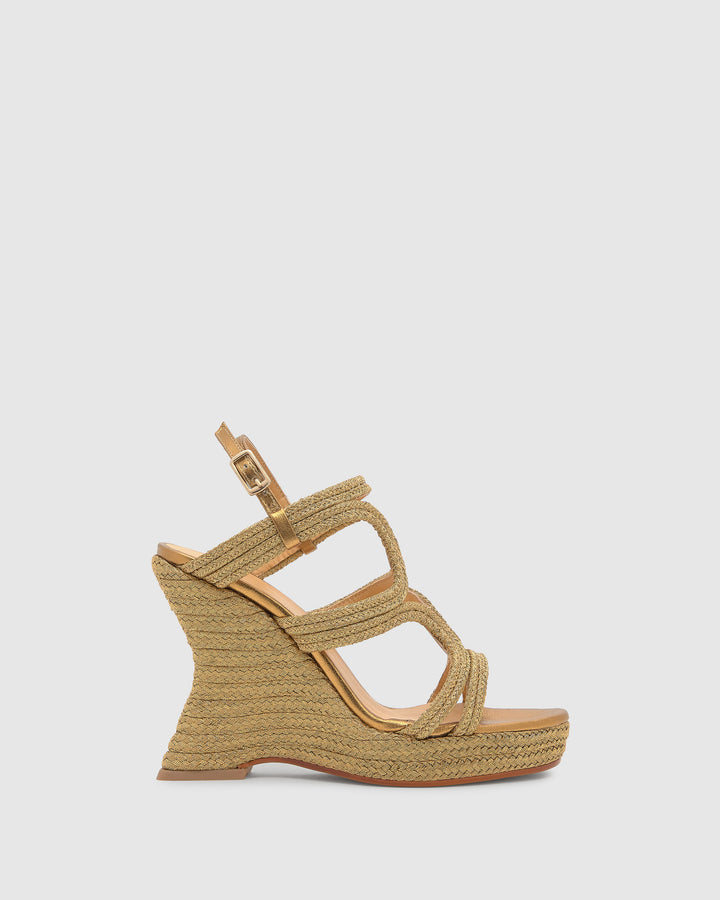 Castañer Calzado de Mujer estilo Sandalia con Bloque de 12cm de altura | Castañer