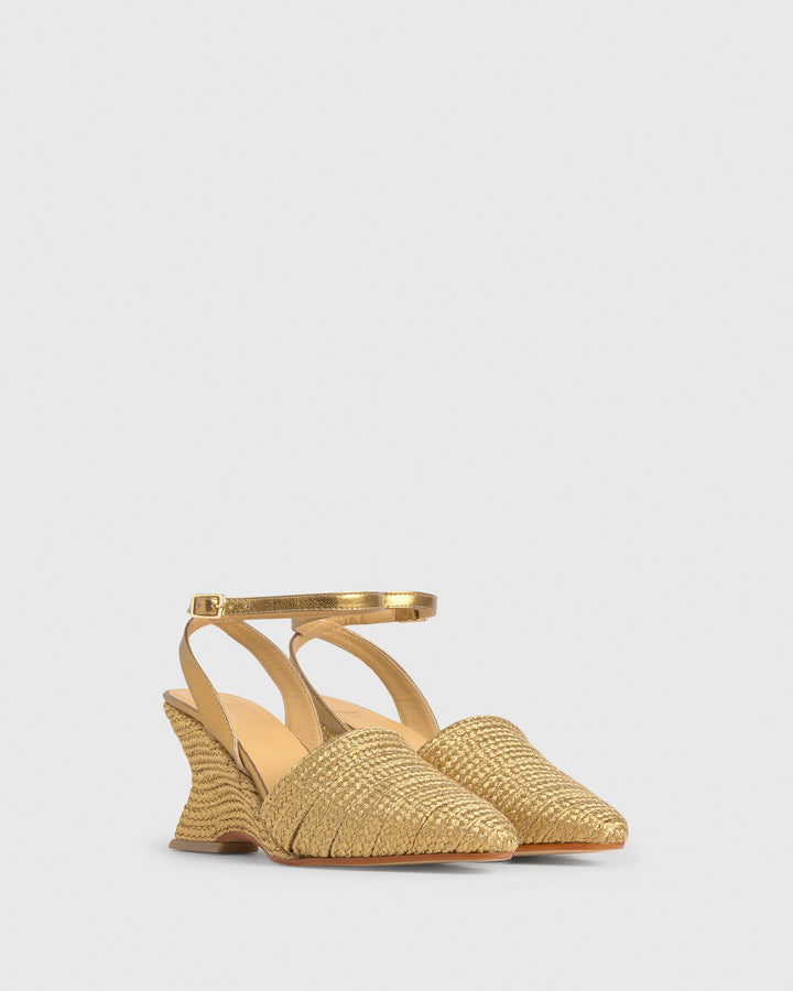 Castañer Calzado de Mujer estilo Pala Talon con Cuña de 8cm de altura | Castañer En oferta
