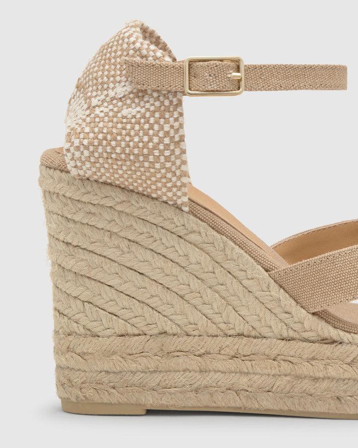 Castañer Alpargata de Mujer estilo Sandalia con Cuña de 11cm de altura | Castañer Rebajas de fábrica