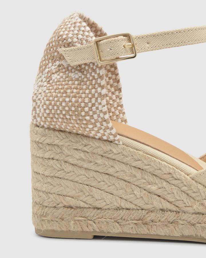 Castañer Alpargata de Mujer estilo Sandalia con Cuña de 7cm de altura | Castañer Descuento