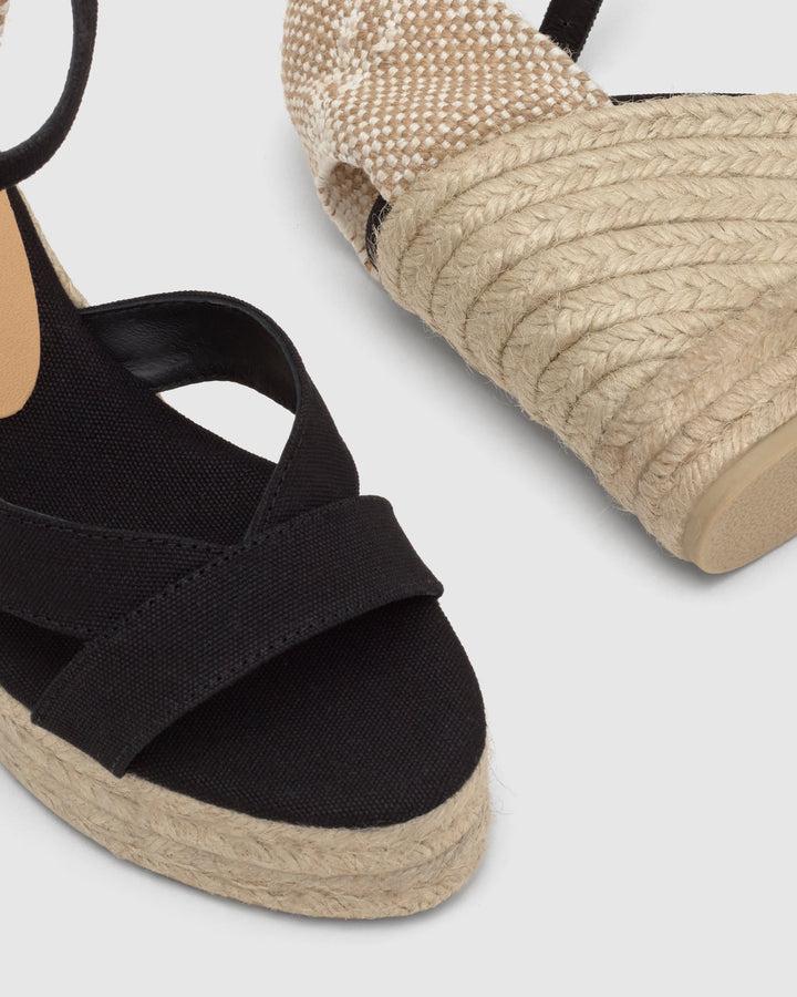 Castañer Alpargata de Mujer estilo Sandalia con Cuña de 11cm de altura | Castañer Solo hoy