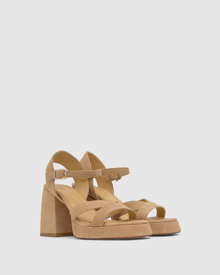 Castañer Calzado de Mujer estilo Sandalia con Tacón de 10cm de altura | Castañer