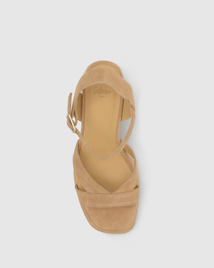 Castañer Calzado de Mujer estilo Sandalia con Tacón de 10cm de altura | Castañer Grandes descuentos