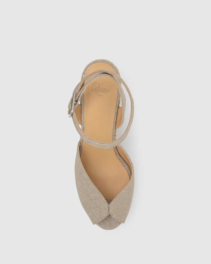 Castañer Alpargata de Mujer estilo Sandalia con Cuña de 11cm de altura | Castañer Tienda de fábrica