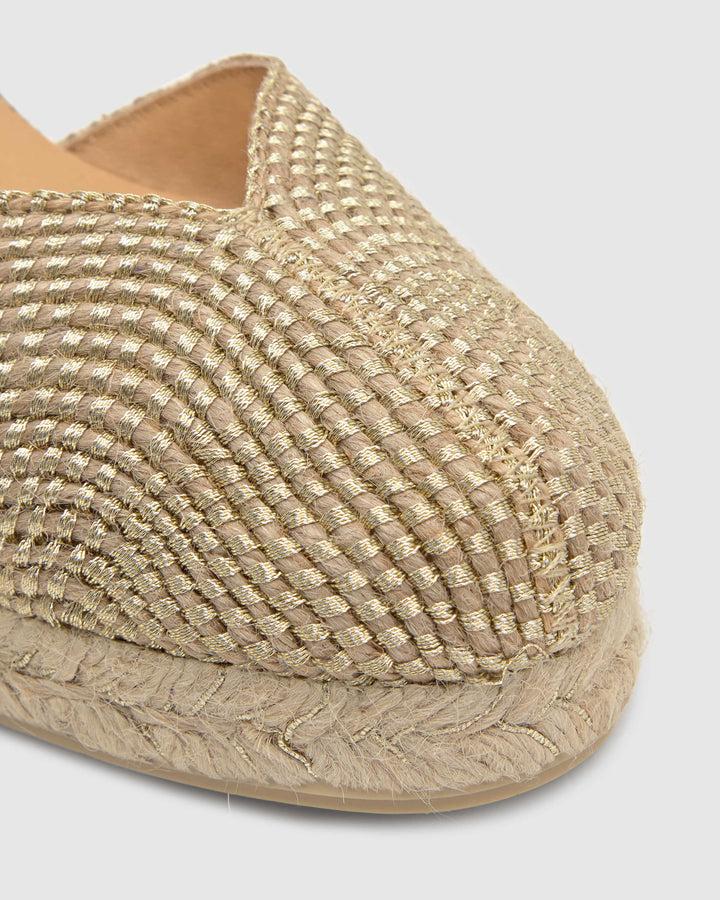 Castañer Alpargata de Mujer estilo Pala Talon con Cuña de 7cm de altura | Castañer Ahorra y exporta