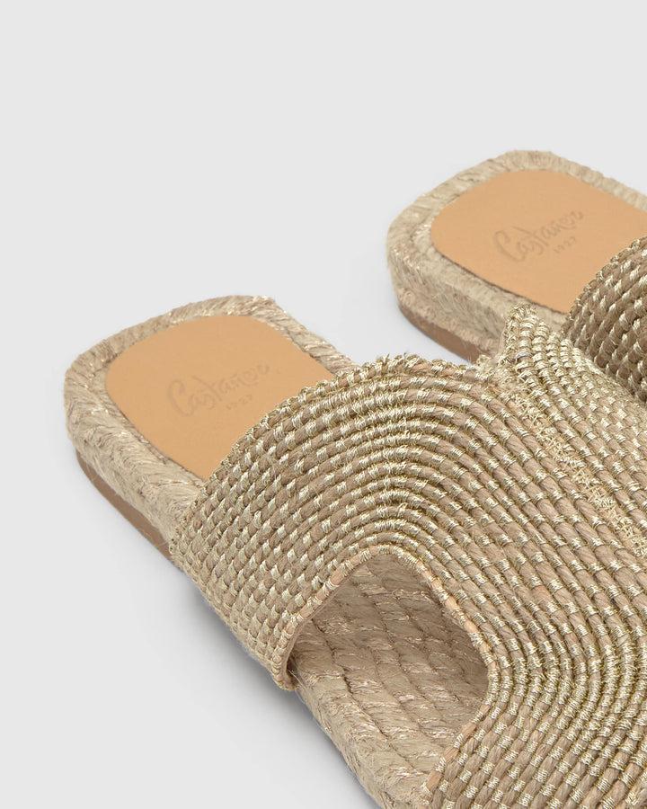 Castañer Alpargata de Mujer estilo Sandalia con Plana de 2cm de altura | Castañer Descuentos del mes
