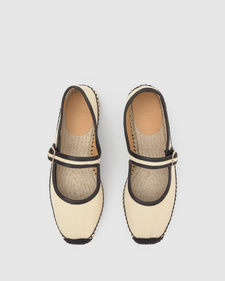 Castañer Alpargata de Mujer estilo Bailarina con Plana de 2cm de altura | Castañer Descuento por venta flash