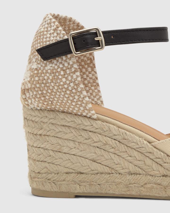 Castañer Alpargata de Mujer estilo Pala Talon con Cuña de 7cm de altura | Castañer Ofertas de temporada
