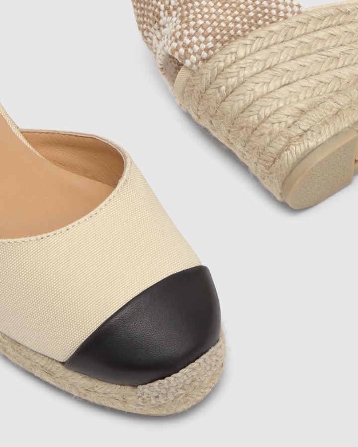 Castañer Alpargata de Mujer estilo Pala Talon con Cuña de 7cm de altura | Castañer Ofertas de temporada