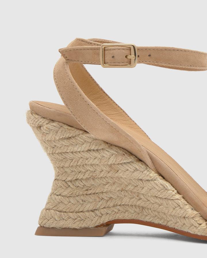 Castañer Calzado de Mujer estilo Pala Talon con Cuña de 8cm de altura | Castañer Precio ultrabajo