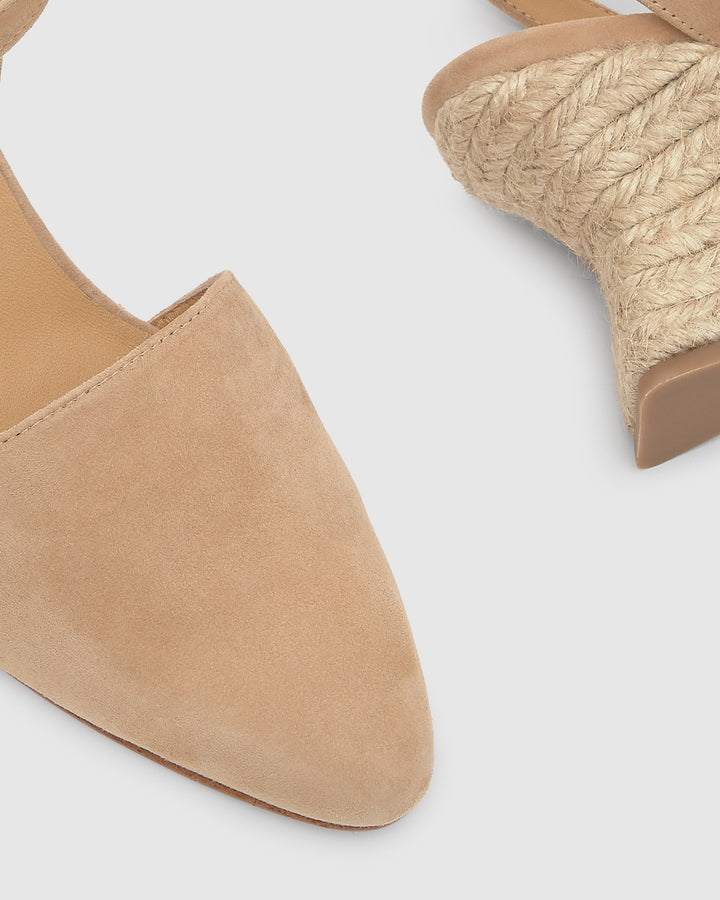 Castañer Calzado de Mujer estilo Pala Talon con Cuña de 8cm de altura | Castañer Precio ultrabajo