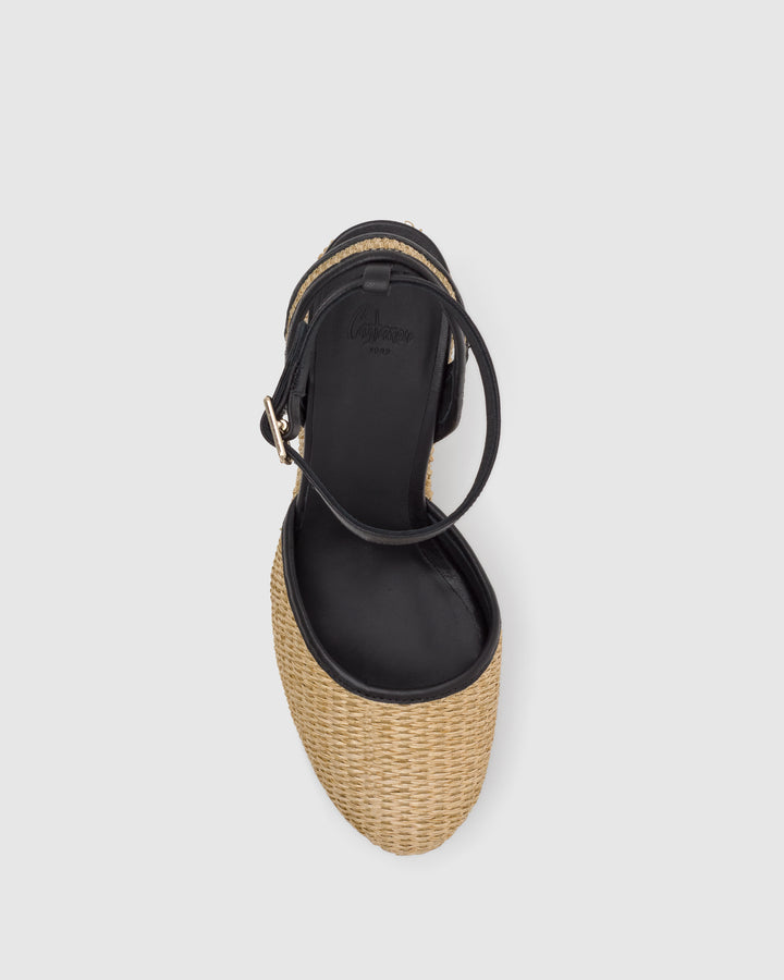Castañer Alpargata de Mujer estilo Pala Talon con Cuña de 9cm de altura | Castañer Outlet online
