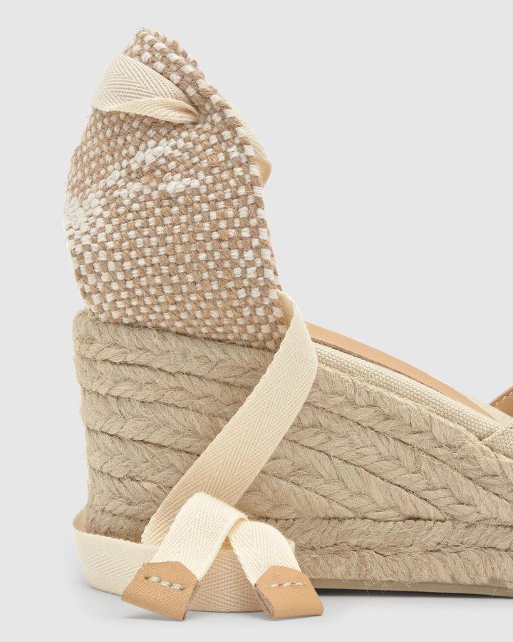 Castañer Alpargata de Mujer estilo Sandalia con Cuña de 7cm de altura | Castañer Rebajas