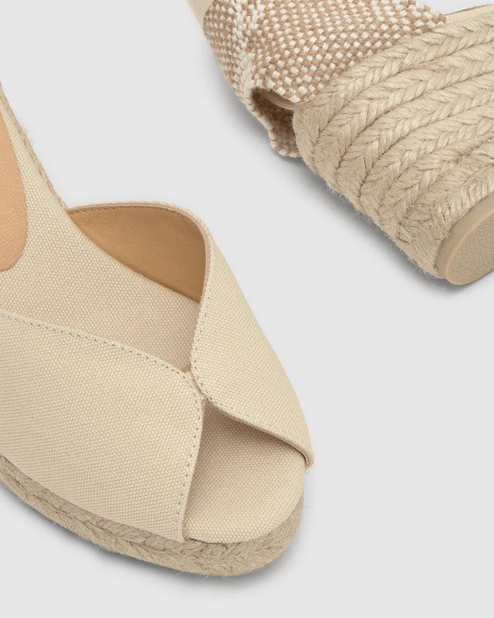 Castañer Alpargata de Mujer estilo Sandalia con Cuña de 7cm de altura | Castañer Rebajas