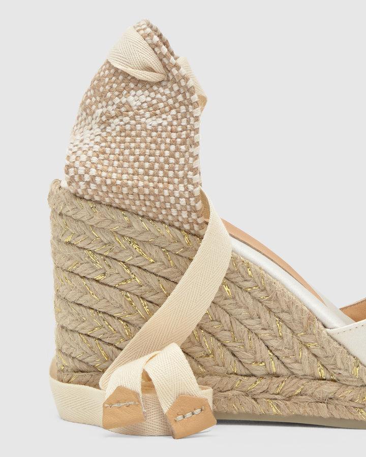 Castañer Alpargata de Mujer estilo Pala Talon con Cuña de 9cm de altura | Castañer Venta caliente