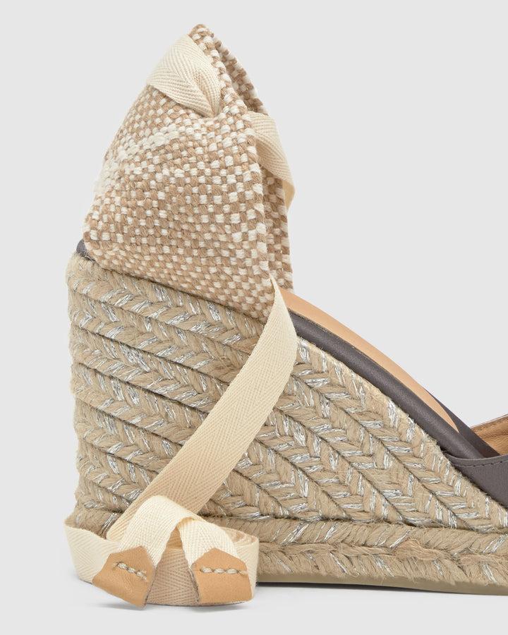 Castañer Alpargata de Mujer estilo Pala Talon con Cuña de 9cm de altura | Castañer En oferta