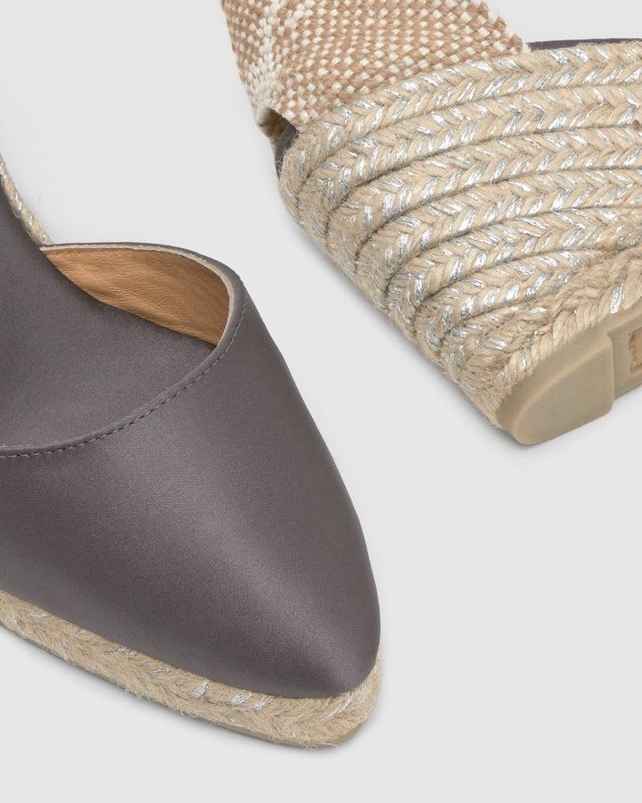 Castañer Alpargata de Mujer estilo Pala Talon con Cuña de 9cm de altura | Castañer En oferta