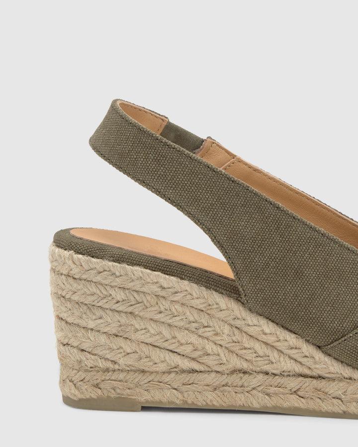 Castañer Alpargata de Mujer estilo Peep Toe con Cuña de 7cm de altura | Castañer Gran oferta