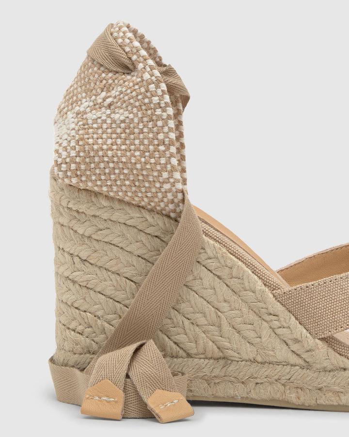Castañer Alpargata de Mujer estilo Sandalia con Cuña de 9cm de altura | Castañer Los más vendidos