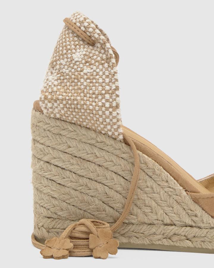 Castañer Alpargata de Mujer estilo Pala Talon con Cuña de 9cm de altura | Castañer Rebajas top
