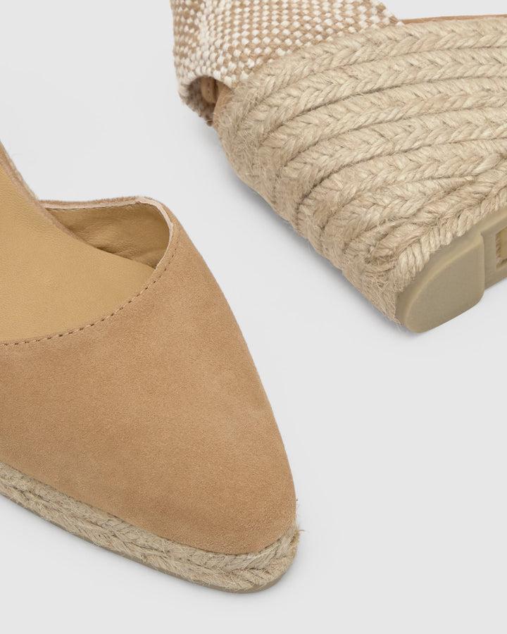 Castañer Alpargata de Mujer estilo Pala Talon con Cuña de 9cm de altura | Castañer Rebajas top