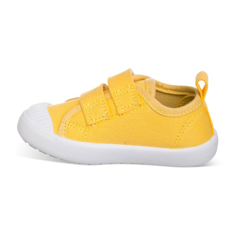 Chetto Lona color amarillo fácil de combinar con dos Velcros puntera de goma y gran flexibilidad Últimos 2 días