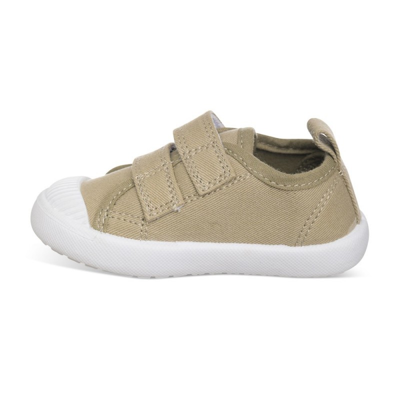 Chetto Lona color verde caqui fácil de combinar con dos Velcros puntera de goma y gran flexibilidad Último día
