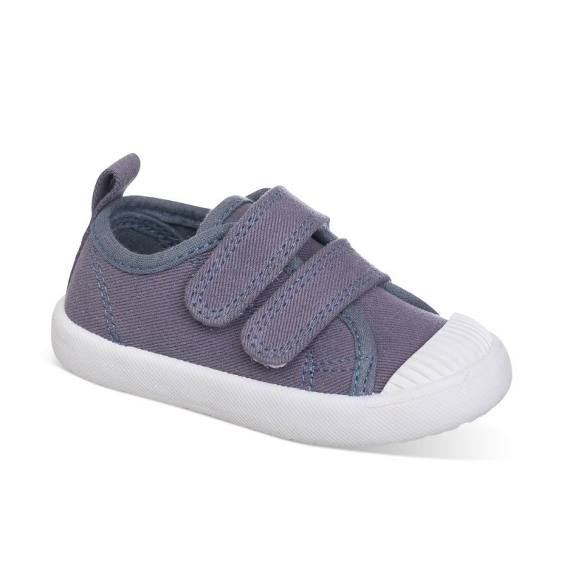 Chetto Lona color gris fácil de combinar con dos Velcros puntera de goma y gran flexibilidad Promoción por tiempo limitado