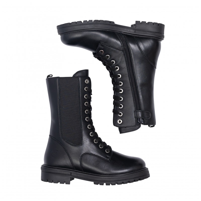 Chetto LINEA ELECTRA - BOTA MILITAR CON ELASTICO EN PIEL Descuento