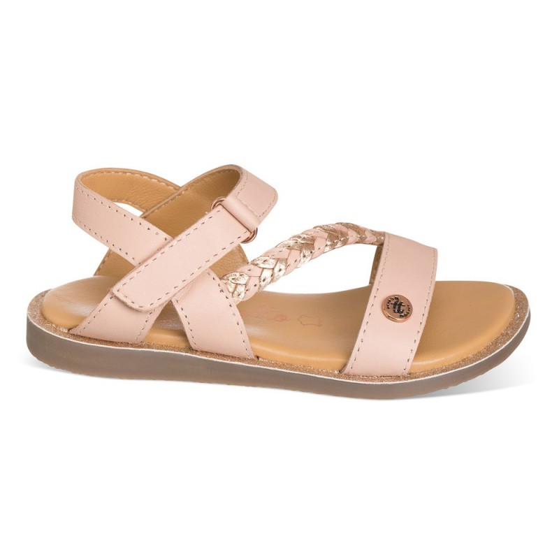 Chetto Sandalia color rosa para NIÑA confeccionada en piel