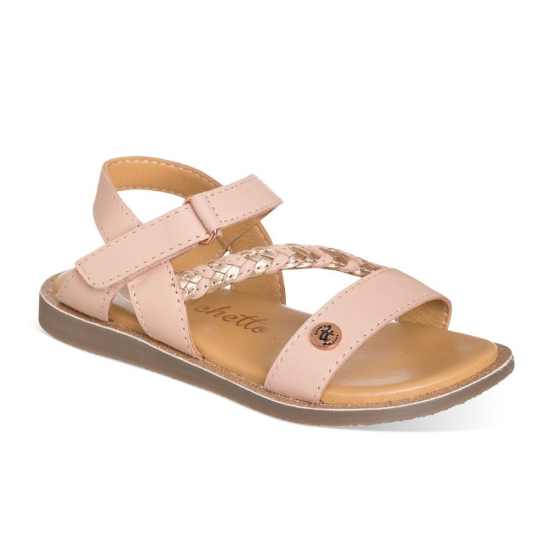 Chetto Sandalia color rosa para NIÑA confeccionada en piel Rebajas online