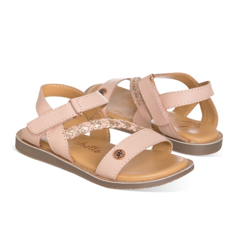 Chetto Sandalia color rosa para NIÑA confeccionada en piel Rebajas online