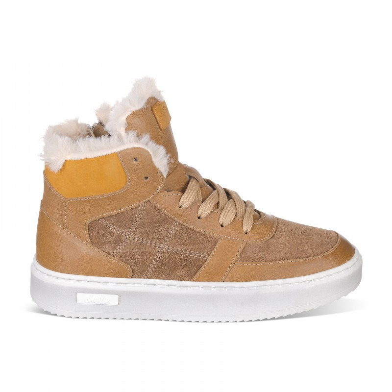 Chetto DEPORTIVO EN PIEL - CASUAL - DETALLE DE PELO - CHETTO