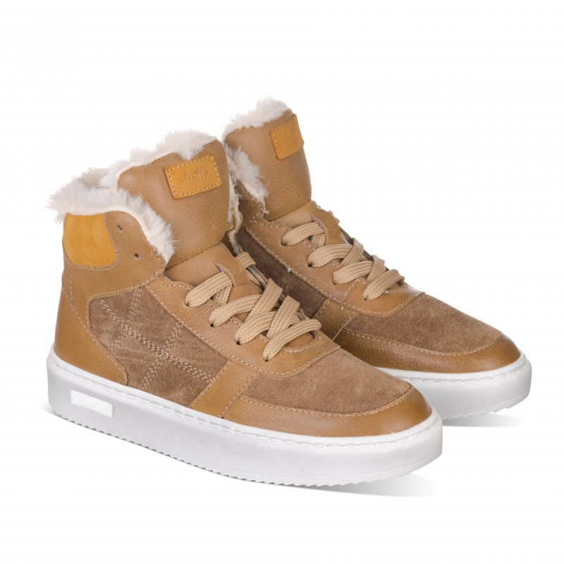Chetto DEPORTIVO EN PIEL - CASUAL - DETALLE DE PELO - CHETTO Grandes descuentos