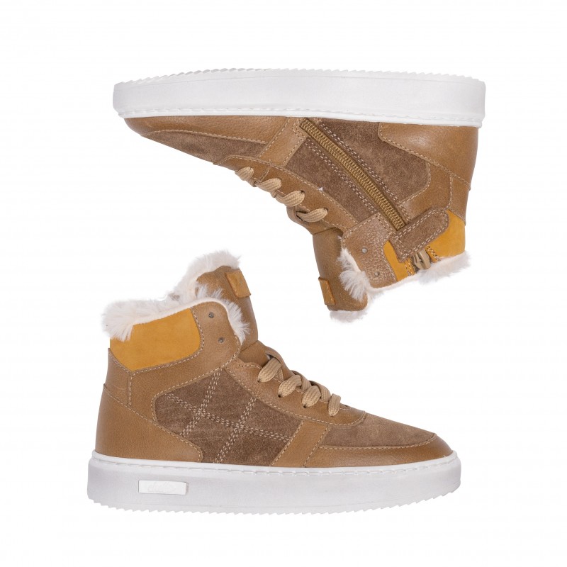 Chetto DEPORTIVO EN PIEL - CASUAL - DETALLE DE PELO - CHETTO Grandes descuentos