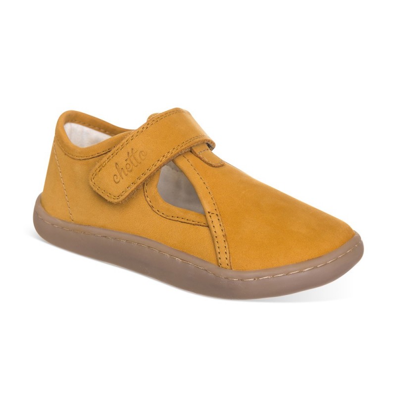 Chetto Cangrejera Barefoot camel para Niños confeccionada en piel y 100% respetuosa Rebajas de fin de temporada