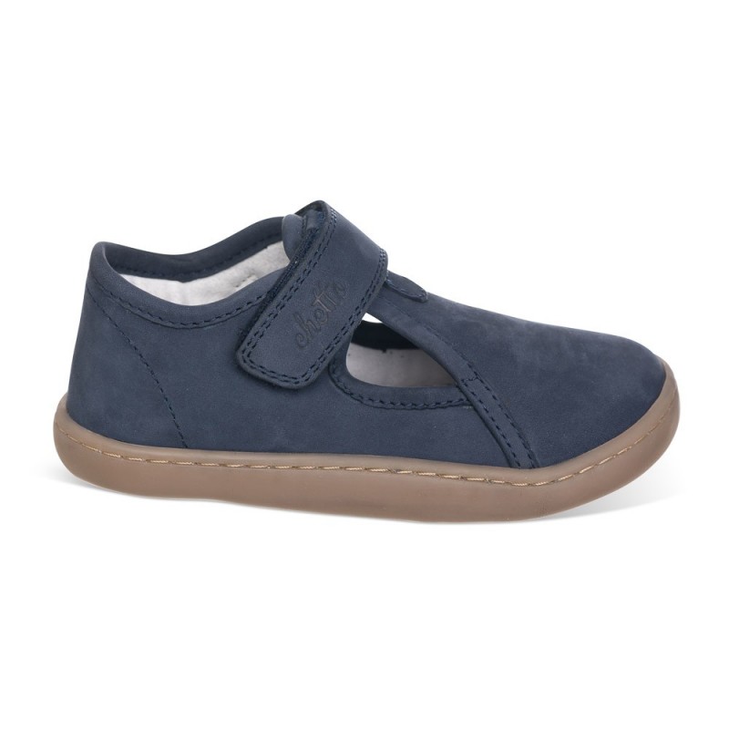 Chetto Cangrejera Barefoot azul para Niños confeccionada en piel y 100% respetuosa