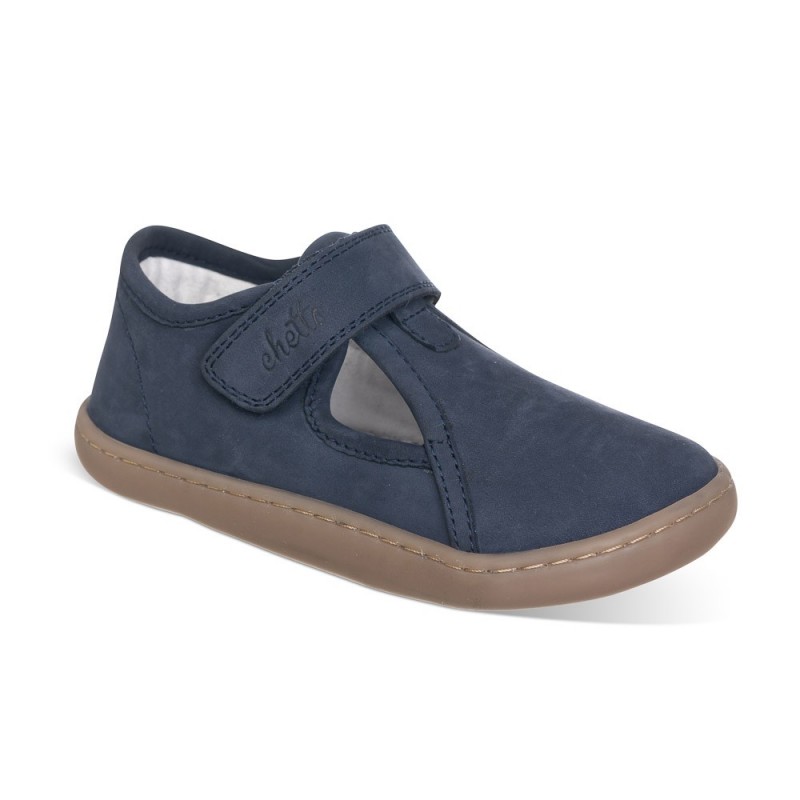 Chetto Cangrejera Barefoot azul para Niños confeccionada en piel y 100% respetuosa Precio ultrabajo