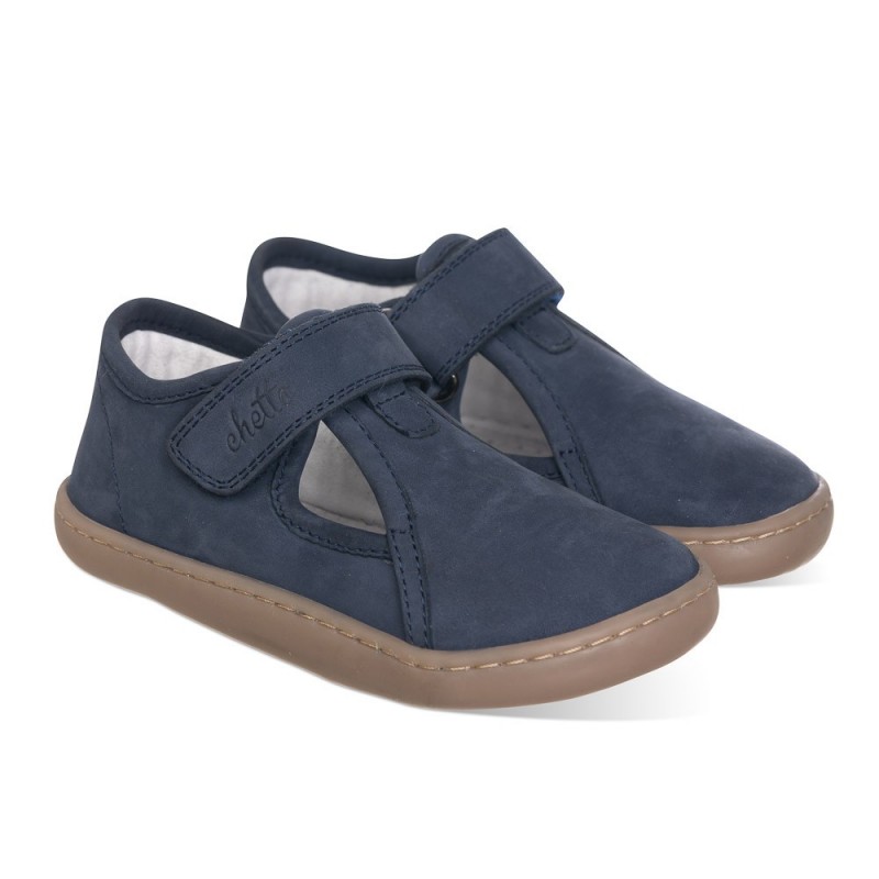 Chetto Cangrejera Barefoot azul para Niños confeccionada en piel y 100% respetuosa Precio ultrabajo