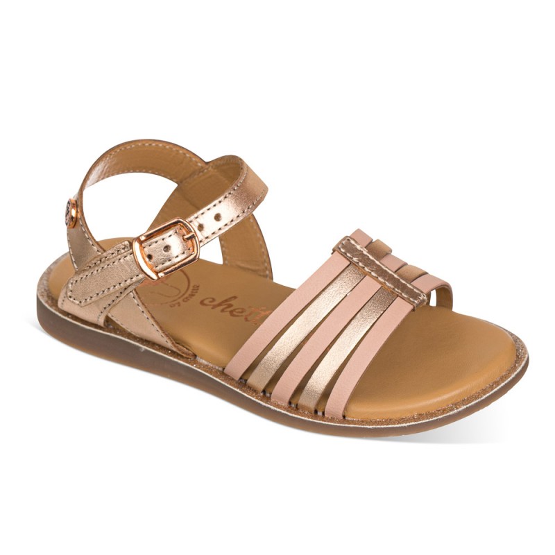 Chetto Sandalia bicolor elegante piel Rebajas top